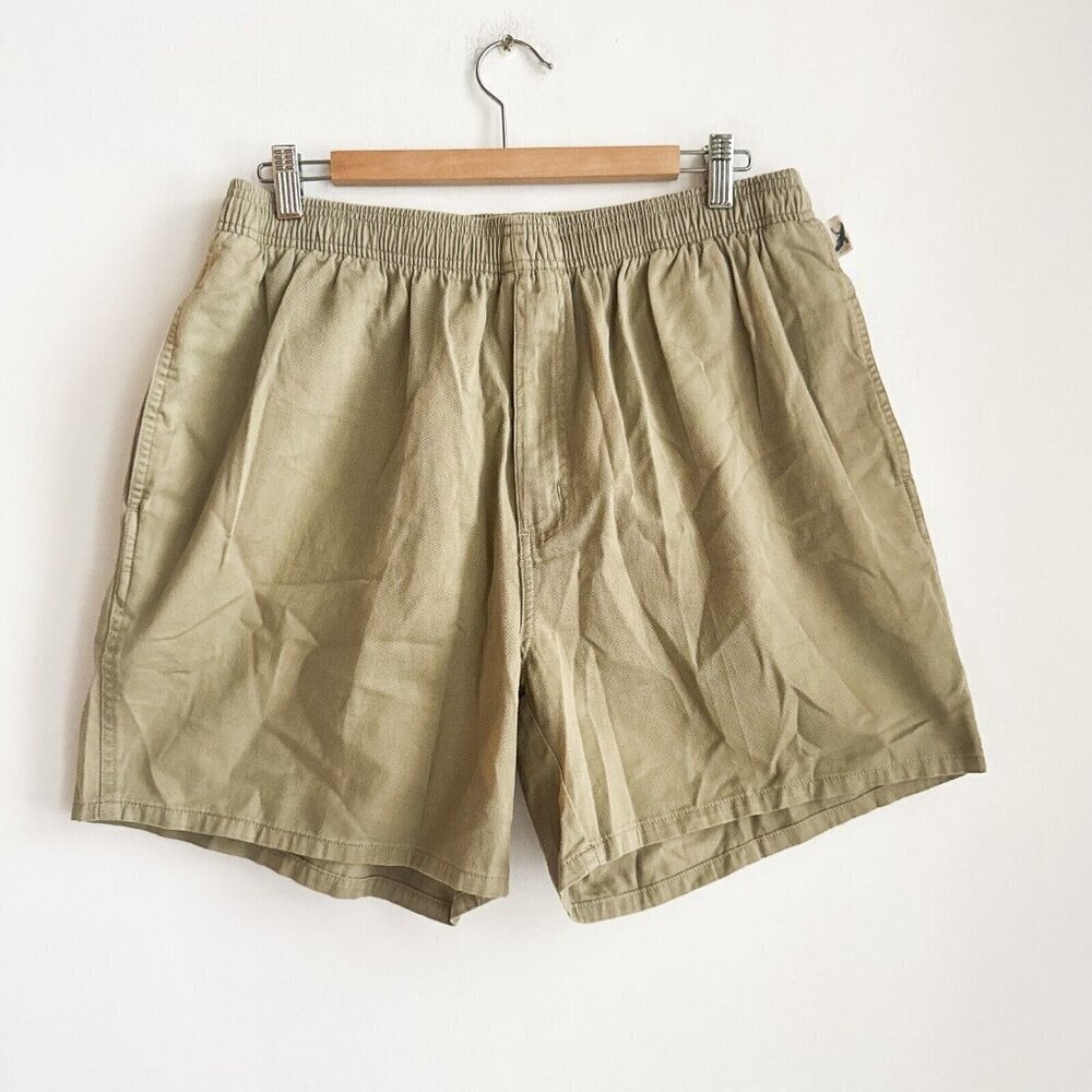 Eddie Bauer Light Beige Cotton Khaki Short Men's Large